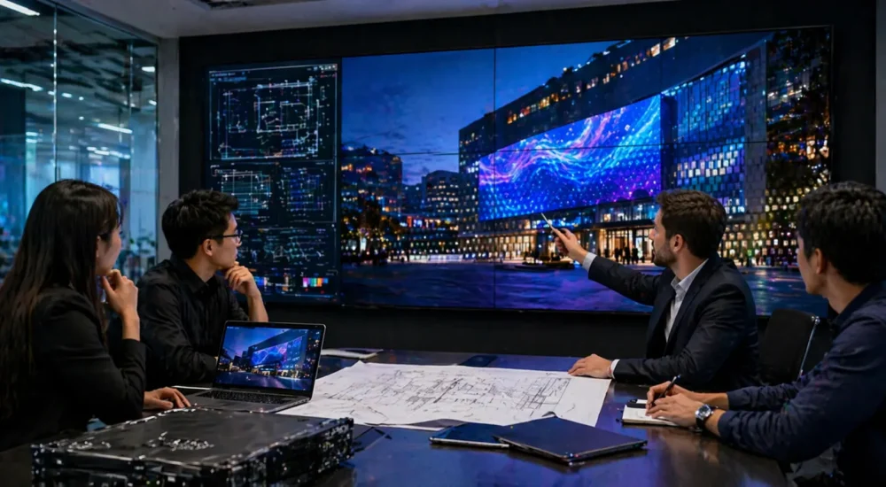 LED video wall consultation and project planning support for installation projects