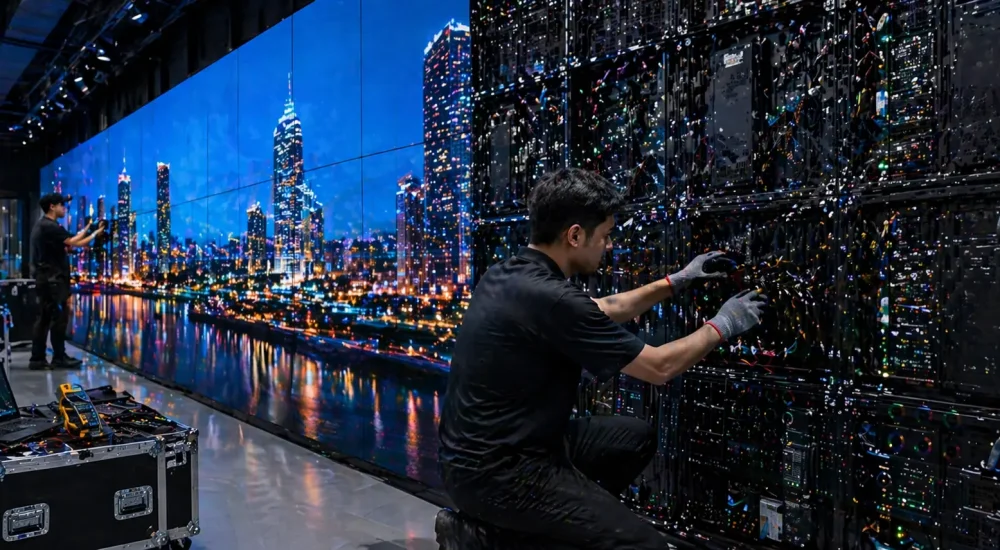 LED video wall maintenance and technical support including repairs and updates
